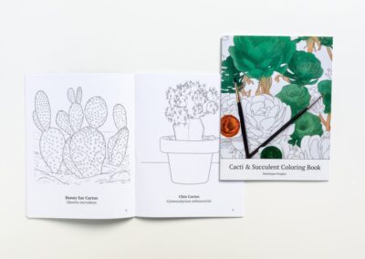 Cacti & Succulent Coloring Book